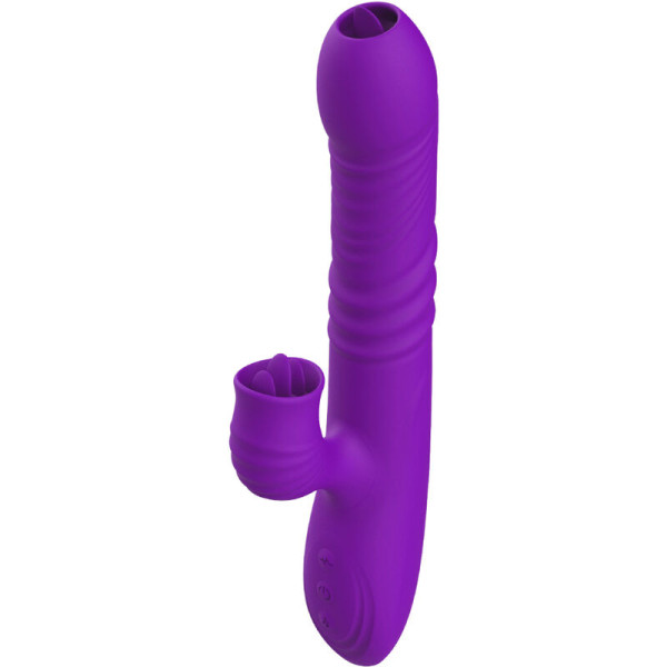 ARMONY - VIBRATEUR LAPIN ENTIÈREMENT G SPOT AVEC LANGUE STIMULANTE EFFET CHALEUR VIOLET