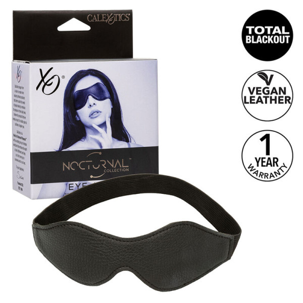 CALEXOTICS - NOCTURNAL MASQUE POUR LES YEUX EN CUIR PVC NOIR