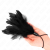 KINK - PLUMES CHACOUILLÉES AVEC MANCHE CORDE BASE PLASTIQUE 15 CM