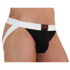 BURN - 004 JOCK NOIR BRILLANT / BLANC S