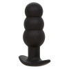 CALEXOTICS - ROCK BOTTOM PLUG ANAL PERLÉ 10 VIBRATIONS SILICONE NOIR