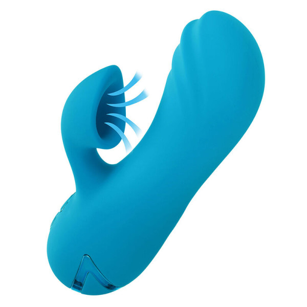 CALEXOTICS - SUNSET BEACH SEDUCER VIBRATEUR  STIMULATEUR 10 FONCTIONS BLEU