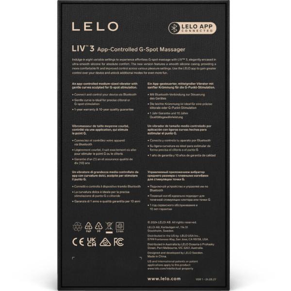 LELO -  LIV™ 3 STIMULATEUR DE POINT G ROSE