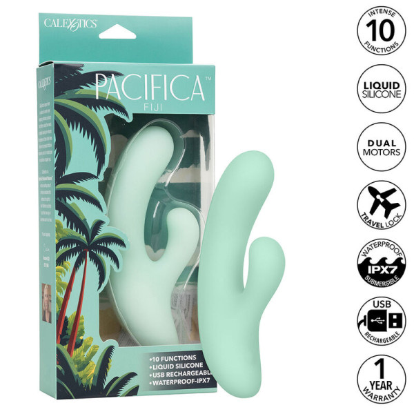 CALEXOTICS - PACIFICA FIJI VIBRATEUR  ESTIMULATEUR POINT G 10 VIBRATIONS AQUA