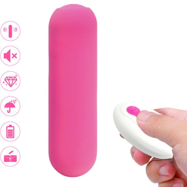 ARMONY - SPLASH JOIE VIBRATEUR BULLET TÉLÉCOMMANDE EN SILICONE 10 VIBRATIONS 75 X 19 CM ROSE