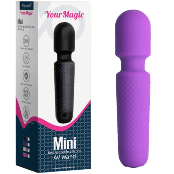 ARMONY - YOUR MAGIC MASSEUR  VIBRATEUR RECHARGEABLE 10 VIBRATIONS BAGUETTE DOTS VIOLET