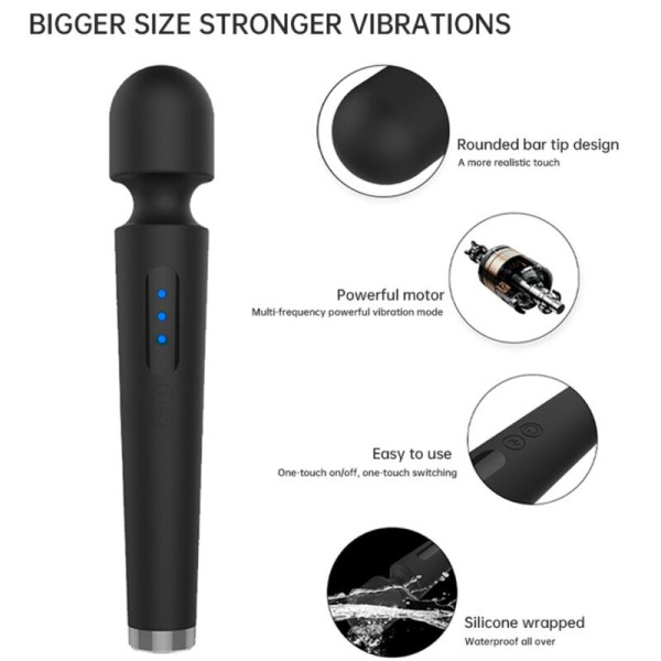 ARMONY - X POWER GRAND MASSAGE  VIBRATEUR 7 VIBRATIONS NOIR