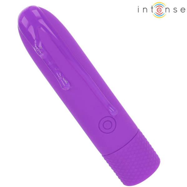 INTENSE - SYMONE BULLET VIBRANT RECHARGEABLE USB 8 VIBRATIONS VIOLET 10 X 2,2 CM