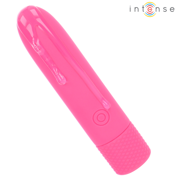 INTENSE - SYMONE BULLET VIBRANT RECHARGEABLE USB 8 VIBRATIONS ROSE 10 X 2,2 CM