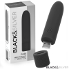 BLACK  SILVER - GERI BULLET VIBRANT RECHARGEABLE USB 8 VIBRATIONS NOIR 10 X 2,2 CM