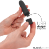 BLACK  SILVER - GERI BULLET VIBRANT RECHARGEABLE USB 8 VIBRATIONS NOIR 10 X 2,2 CM